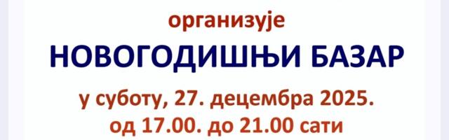 Novogodišnji bazar u subotu u Leskovcu za pomoć osobama ometenim u razvoju