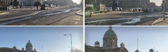 Uklonjeni šatori ispred Narodne skupštine! Evo šta će se sada nalaziti na tom mestu