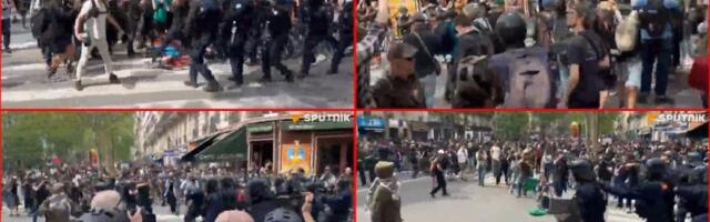 (VIDEO) Kakav haos! Pogledajte kako u srcu EU prolaze demonstranti: Napadali policiju, a onda...