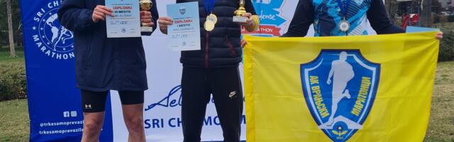 Tri pobednička postolja za vranjske maratonce