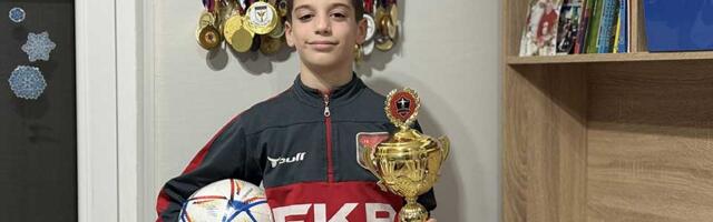 Fudbaler Petar Vavan u riznici ima 64 medalje, poslednju je osvojio baš na deseti rođendan