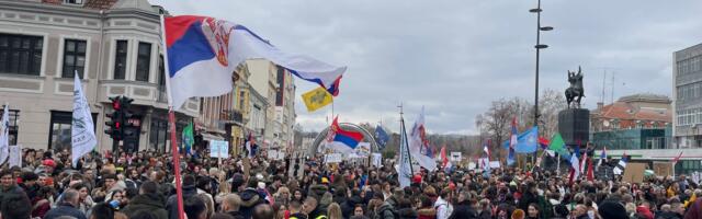 Profesori Prve kragujevačke gimnazije pridružili su se svojim đacima na protestu u Nišu