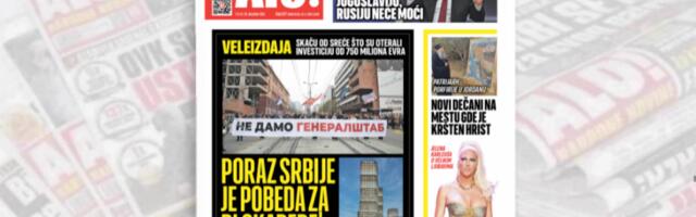 VELEIZDAJA Poraz Srbije je pobeda za blokadere!