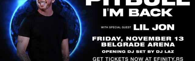 POČELA PRODAJA ULAZNICA ZA NAJTRAŽENIJI KONCERT 2026. GODINE –  Pitbull u Beogradskoj areni 13. novembra