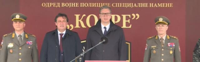 KOBRE SLAVE SVOJ DAN! Vučić na proslavi Odreda Vojne policije specijalne namene (VIDEO)