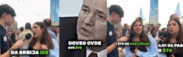Šta reče to?! Tokom blokada učesnica počela da priča o Kosovu i Metohiji (VIDEO)