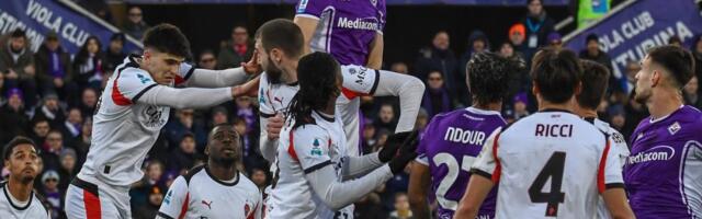 ROSONERI SVE DALJE OD TITULE: Milan osvojio bod protiv Fjorentine golom u 90. minutu