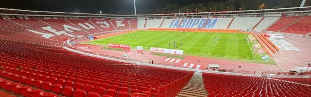 Sablasno prazna Marakana na utakmici Zvezda - IMT (FOTO)