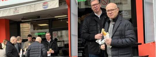 "JUTARNJI SENDVIČ S MILOŠEM I NJEGOVIM SINOVIMA" Vučić u Novom Sadu: Sad zajedno među Krajišnike! Predsednik otvorio 7. zavičajni sajam (FOTO)