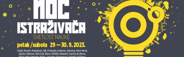 „Noć istraživača“ i u Nišu od 25. do 29. septembra. Ovogodišnji slogan – „Svetlost nauke“