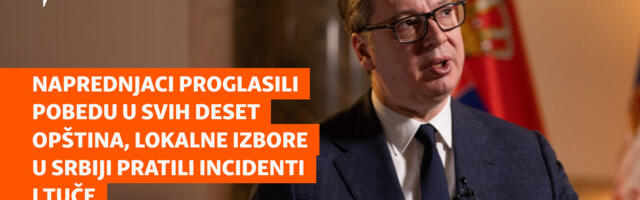 Incidenti i tuče na lokalnim izborima u Srbiji, SNS proglasio pobedu u svih deset opština