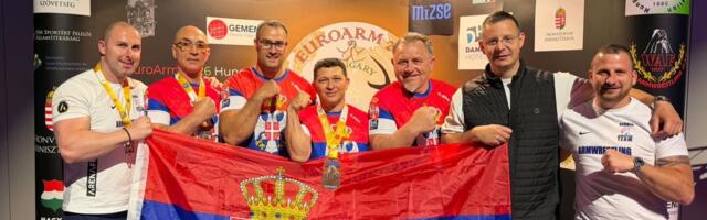 Srbija osvojila tri medalje na Evropskom prvenstvu u obaranju ruku