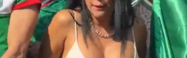 Vreli početak Mundijala: Kontroverzna političarka slavila pobedu u brutalnom dekolteu
