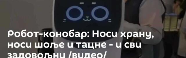 Робот-конобар: Носи храну, носи шоље и тацне - и сви задовољни /видео/
