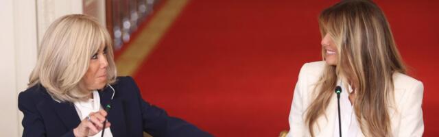 Melanija Tramp i Brižit Makron kao najbolje drugarice: Stajlinzima zasenile i robota - prve dame nikad lepše (FOTO)