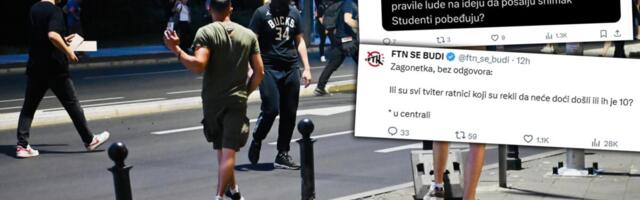 KRIVICU ZA KRAH SVALJUJU JEDNI NA DRUGE! Blokaderi besni zbog malog broja ljudi na protestu, opozicioni novinar upitao plenumaše da li su fašisti?!