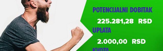 LUDI TIKET, subota, 225.281: Četiri x 1ug 2+, deluje tako jednostavno...