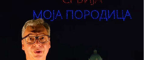 Spektakl u prestonici Srbije uoči velikog skupa – Vučić: “Dron šou je bio predivan” (VIDEO)