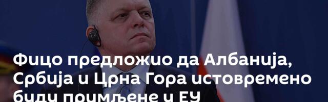 Фицо предложио да Албанија, Србија и Црна Гора истовремено буду примљене у ЕУ