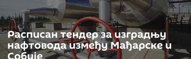 Расписан тендер за изградњу нафтовода између Мађарске и Србије