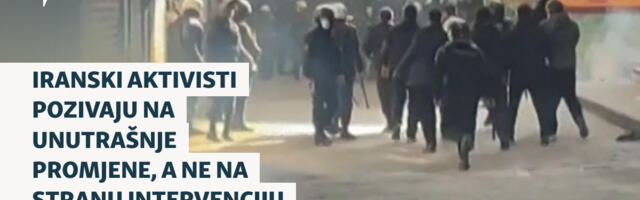Iranski aktivisti pozivaju na unutrašnje promjene, a ne na stranu intervenciju