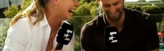 "Nole, 100% si riba!" Barbara Šet napravila lapsus koji je Đokovića nasmejao do suza /VIDEO/