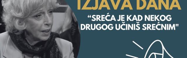 IZJAVA DANA: „Sreća je kad nekog drugog učiniš srećnim“