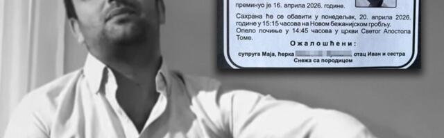 DANAS SAHRANA SAŠE KATANČIĆA: Porodica i prijatelji će ga ispratiti na večni počinak: Reči na umrlici kidaju dušu