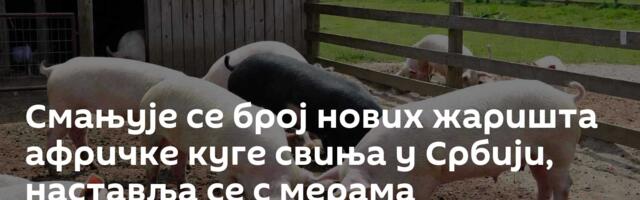 Смањује се број нових жаришта афричке куге свиња у Србији, наставља се с мерама