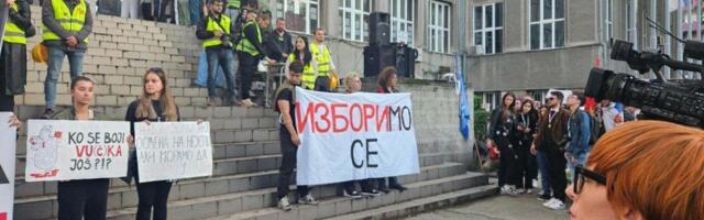 Niški studenti proglasili blokadu Rektorata do ispunjenja zahteva