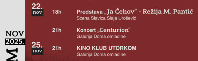 Program Doma omladine za novembar