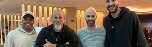 Kakav susret 3 km od Arene, dok je Bajern gostovao, bivši crno-beli košarkaši sreli Džikića na drugom meču