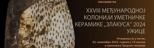 U petak otvaranje izložbe 28. Međunarodne kolonije umetničke keramike “Zlakusa”
