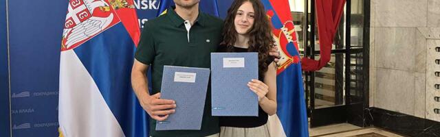 Sportski talenti Vojvodine: Jana Đuranović i Petar Vidaković dobitnici pokrajinske stipendije