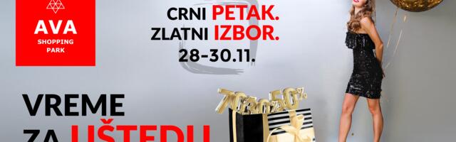 Black Friday u AVA Shopping Parku – stil, iskustvo i pametna kupovina 28-30.11.