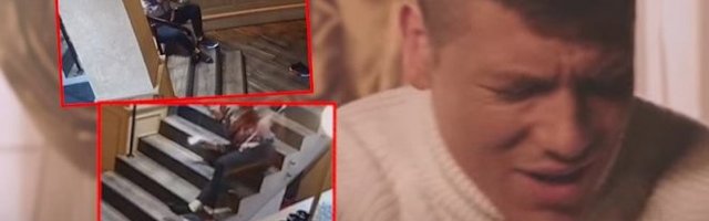 SLOBA PAO NIZ STEPENICE - POLOMIO SE! Sigurnosne kamere SVE ZABELEŽILE, STRAŠNA SCENA! (VIDEO)