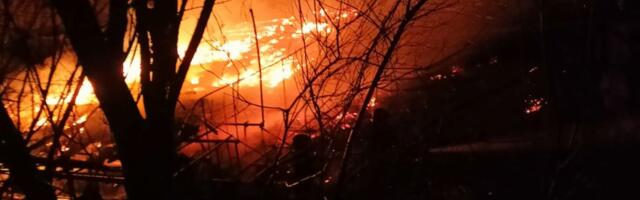 Veliki požar na gradskoj deponiji uz magistralni put Trebinje - Herceg Novi