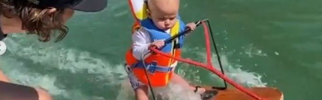 Beba od 6 meseci skija na vodi: Snimak koji se masovno šeruje izazvao različite reakcije