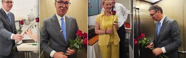 Nije 8.Mart, ali on ne zaboravlja svoje ljude! Predsednik Vučić priredio iznenadjenje! (VIDEO)