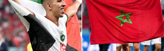 Marokanci pobjedu slavili sa palestinskom zastavom