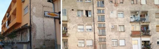 Kad SNS renovira: Zgradu uredili samo s prednje strane, a iza... (FOTO)