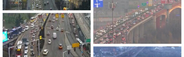 OPŠTI KOLAPS U BEOGRADU Ovaj deo je skroz paralisan, IGLA NEMA GDE DA PADNE (FOTO)