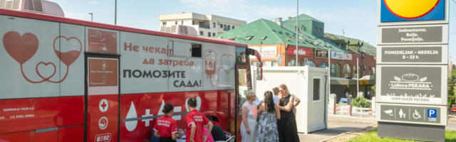 Akcije dobrovoljnog davanja krvi i ovog leta ispred LIDL prodavnica