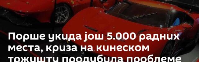 Порше укида још 5.000 радних места, криза на кинеском тржишту продубила проблеме