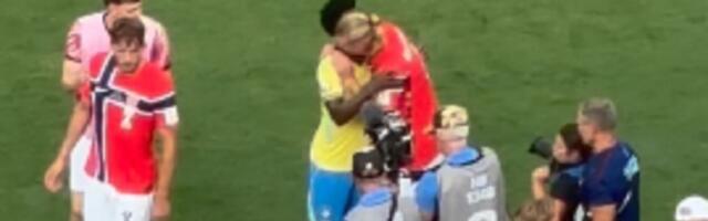 Haland uništio Brazil, posle nastao pozdrav za sva vremena, Vinisijus prišao Norvežaninu, svi su se oduševili