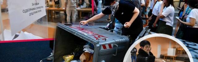 HAOS U BORU! Blokaderi napali aktiviste SNS - prskali ih sprejevima, ČETVORICA NE MOGU DA GLEDAJU, čeka se MUP!