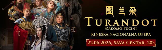 Kineska nacionalna opera sa delom „Turandot” u Beogradu 22. juna 2026.