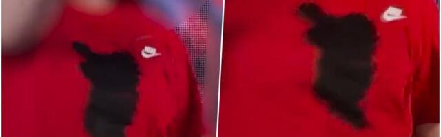 DEČJI NASTUP SA SIMBOLIMA TZV. VELIKE ALBANIJE!? Skandal na javnom servisu Severne Makedonije: Devojčica peva sramnu pesmu, a na grudima nosi OVO (VIDEO)