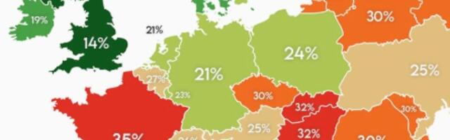 Ova karta Evrope se masovno deli: Gotovo ceo Balkan je u crvenom, a preko Srbije piše 40