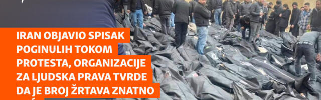 Iran objavio spisak poginulih tokom protesta, organizacije za ljudska prava tvrde da je broj žrtava znatno veći